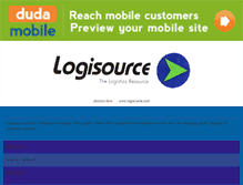 Tablet Screenshot of logisource.com